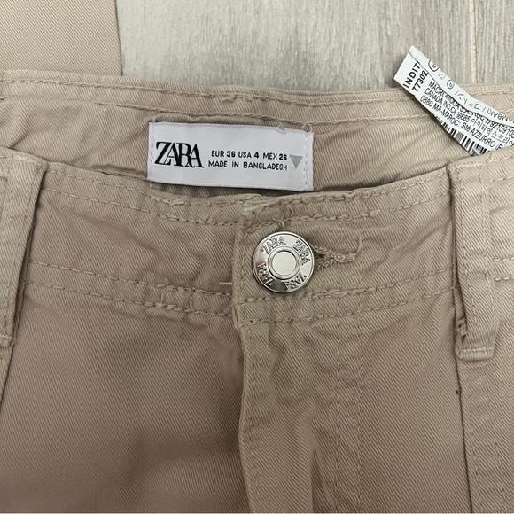 ZARA CARGO PANTS SIZE US 4 - Picture 8 of 8